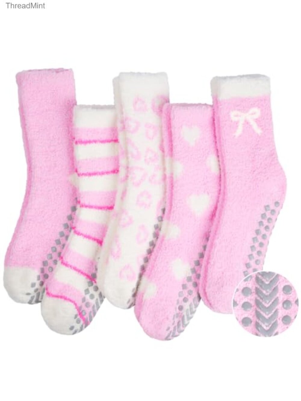 Fuzzy Grip Socks Women Non-Slip Slipper Socks Cozy Sleep Socks